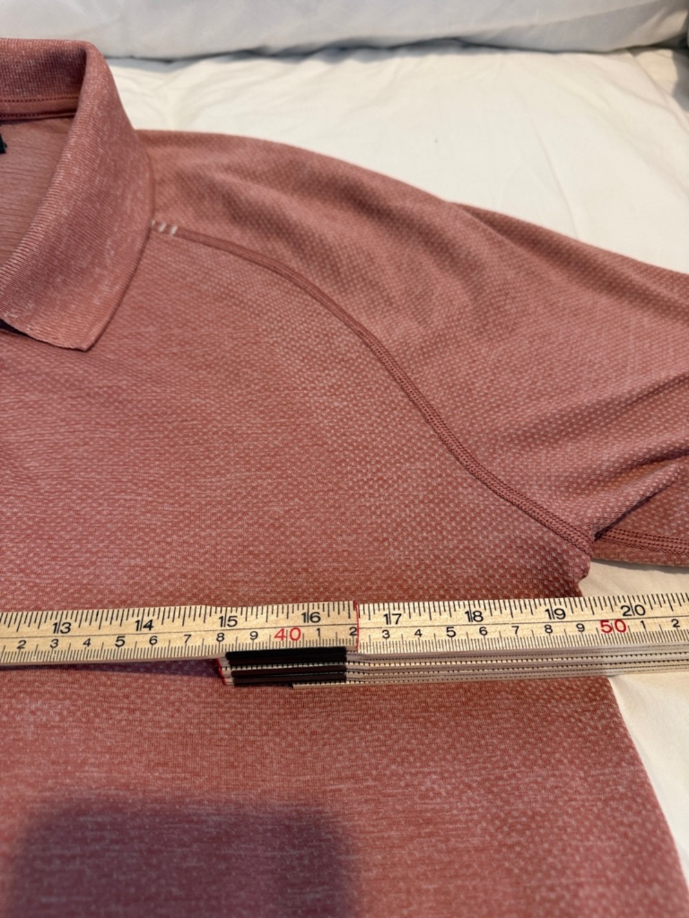 lululemon athletica Men's Short Sleeve Polo in Rusty Rose - Picture 4 of 10